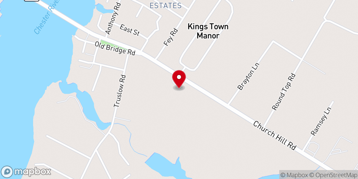 Map showing location of Chestertown Church of the Nazarene