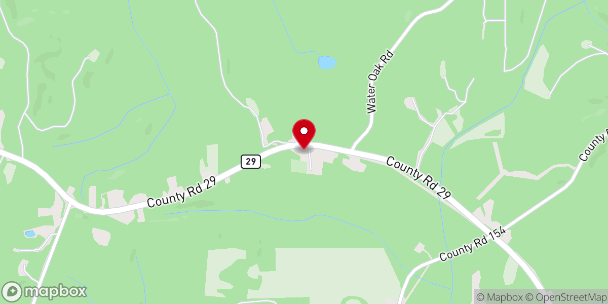 Map showing location of Waycross Bible Methodist Church