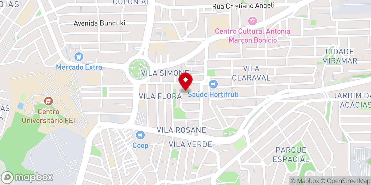 Map showing location of Igreja Evangélica Assembléia de Deus Ministério São Bernardo do Campo - Vila Beatriz (Coap)