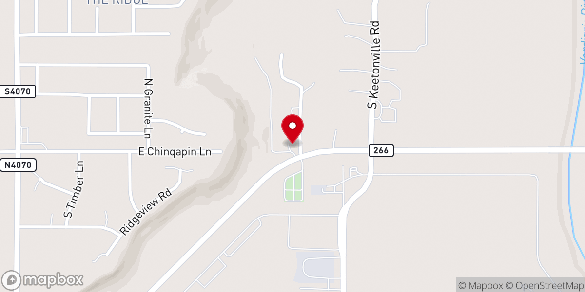 Map showing location of Hidden Porch