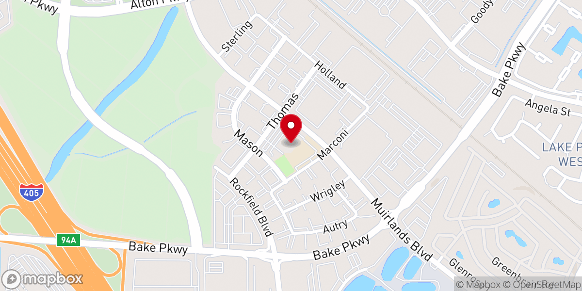 Map showing location of Oceans Church