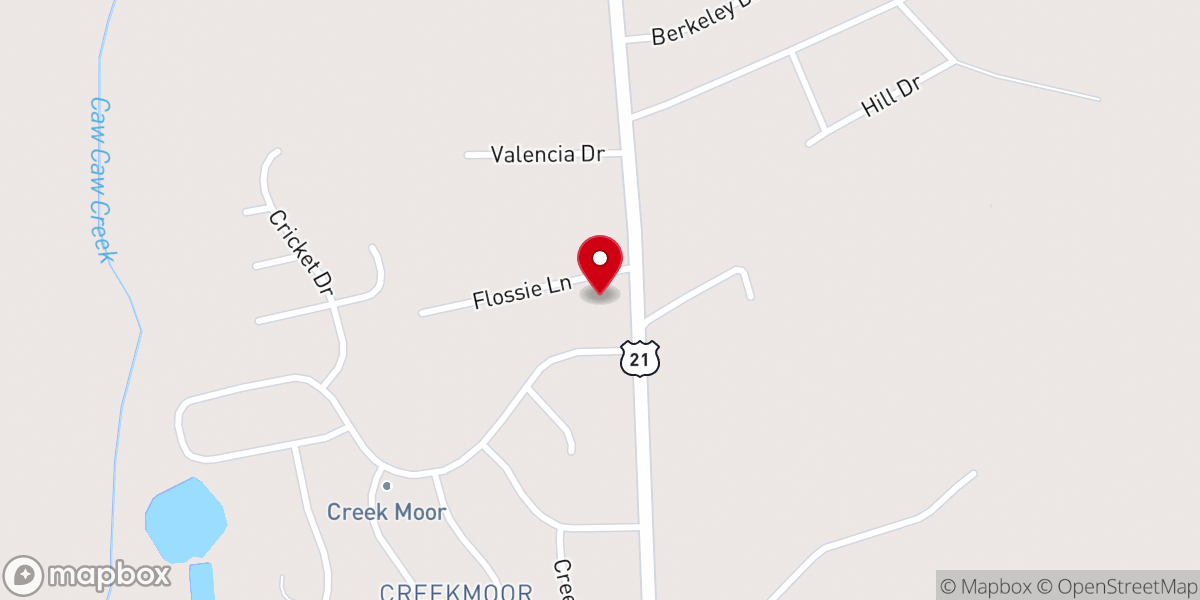 Map showing location of Grace Baptist Church