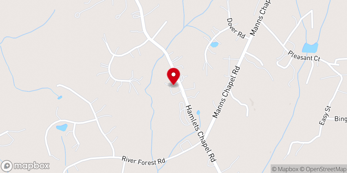 Map showing location of Hamlets Chapel