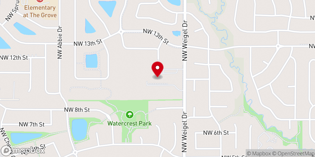 Map showing location of St. Luke the Evangelist Catholic Church