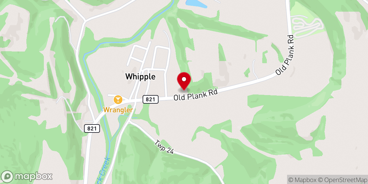 Map showing location of Whipple Community Church