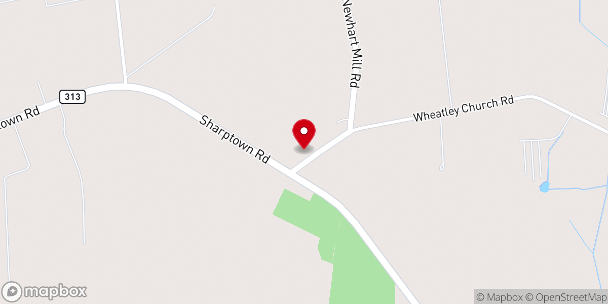 Map showing location of Wheatley Church