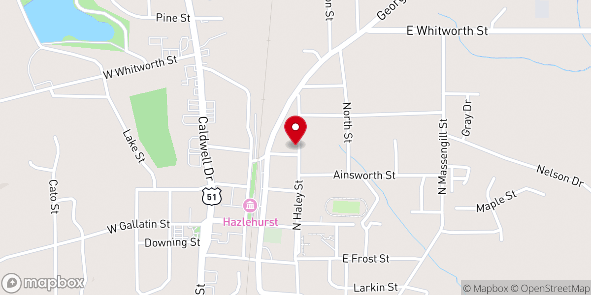 Map showing location of St Martin Catholic Church