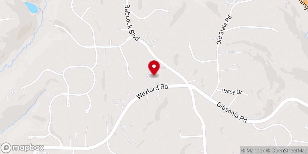 Map showing location of North Hills Community-Christ