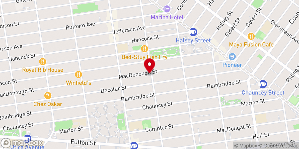 Map showing location of Westminister Bethany UP Church