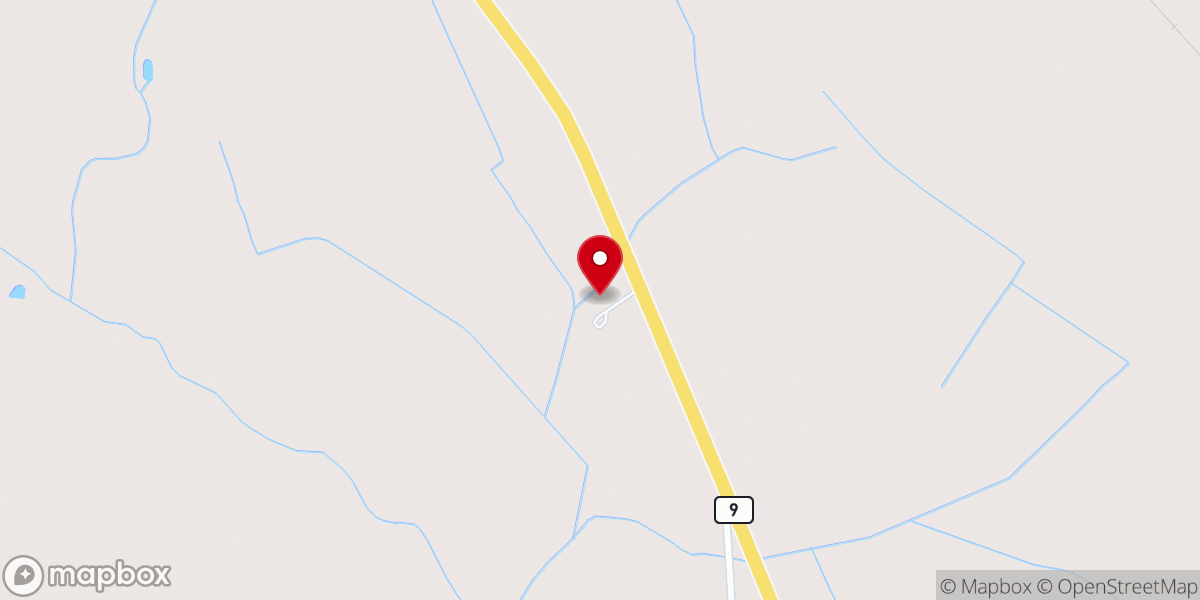 Map showing location of Ebenezer Baptist Church
