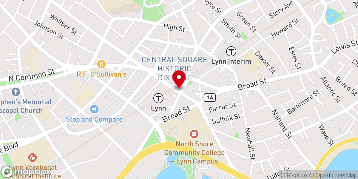 Map showing location of Iglesia Universal