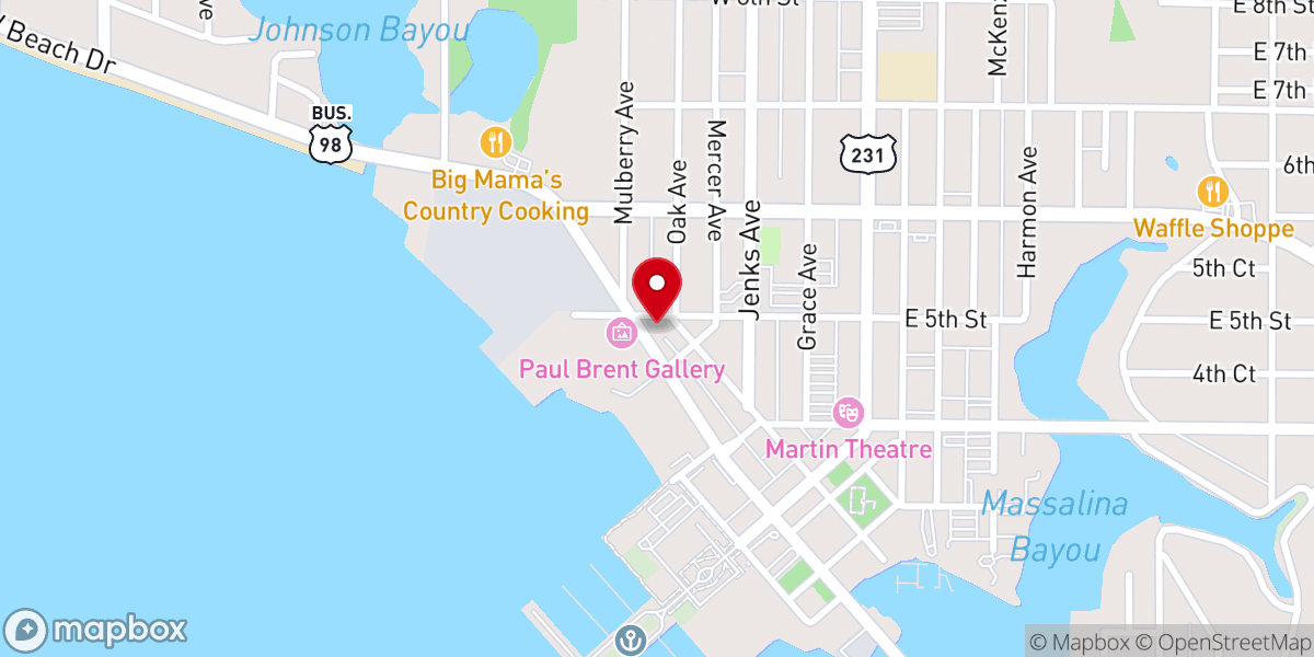 Map showing location of Unity Spiritual Center of Panama City