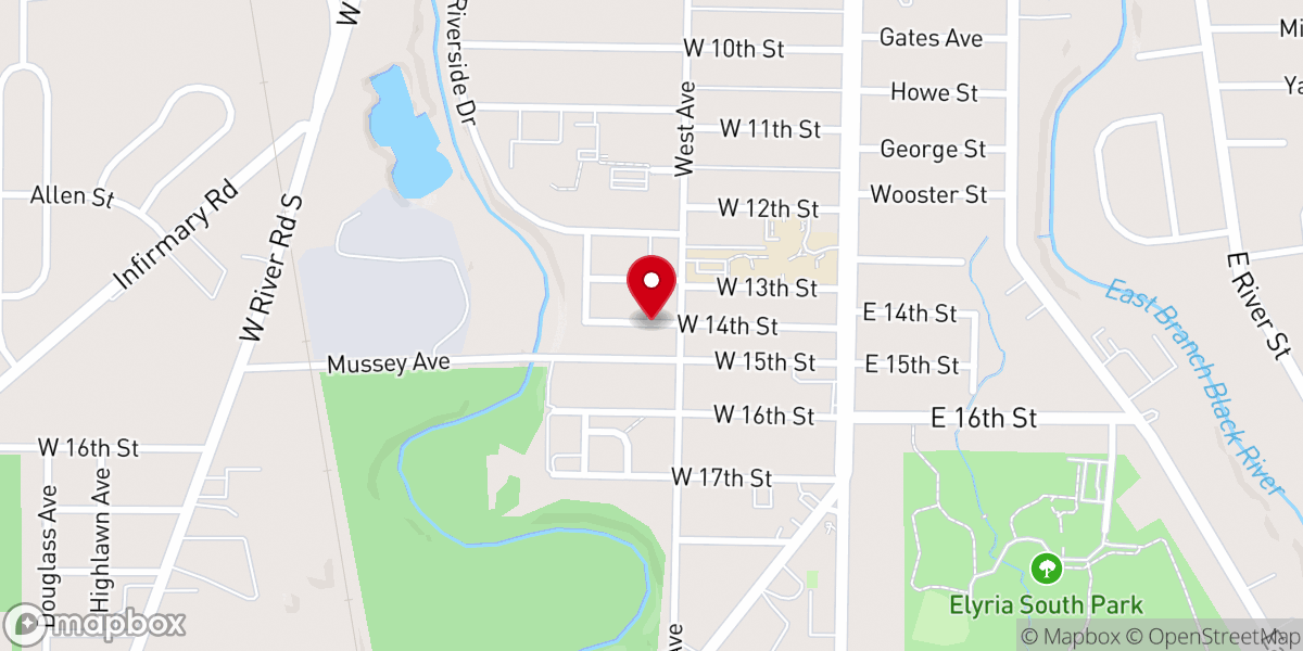Map showing location of Holy Cross Polish Roman Catholic Church