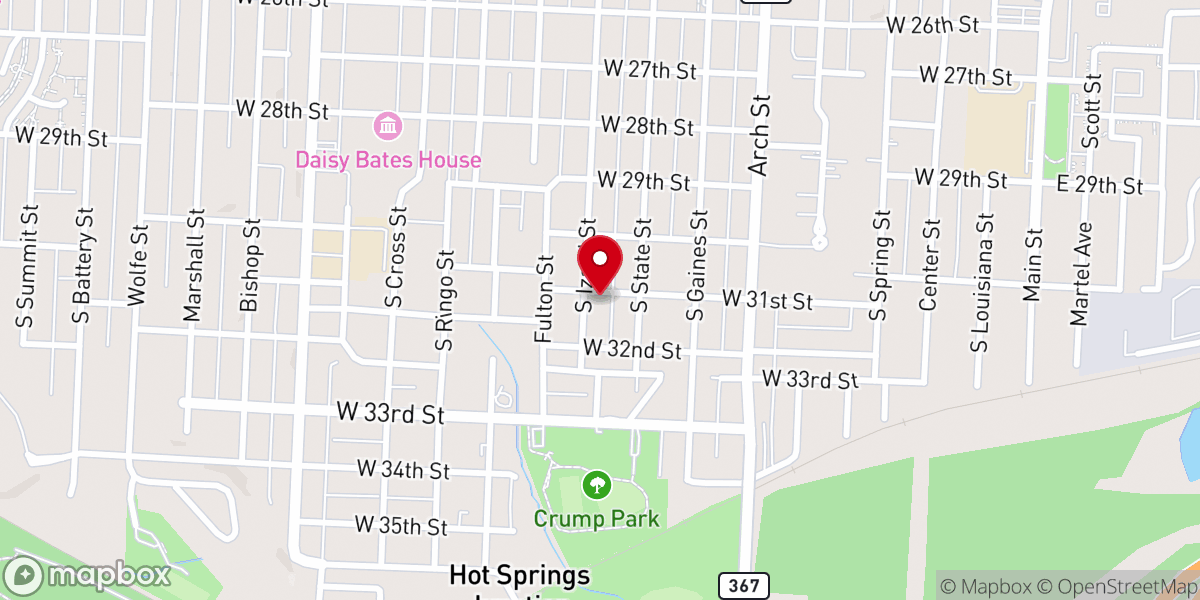 Map showing location of Reed's Memorial CME