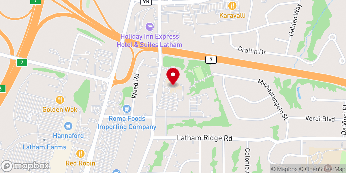 Map showing location of St Ambrose Church