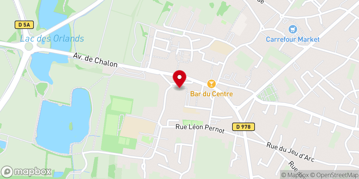 Map showing location of Église Saint Marcel