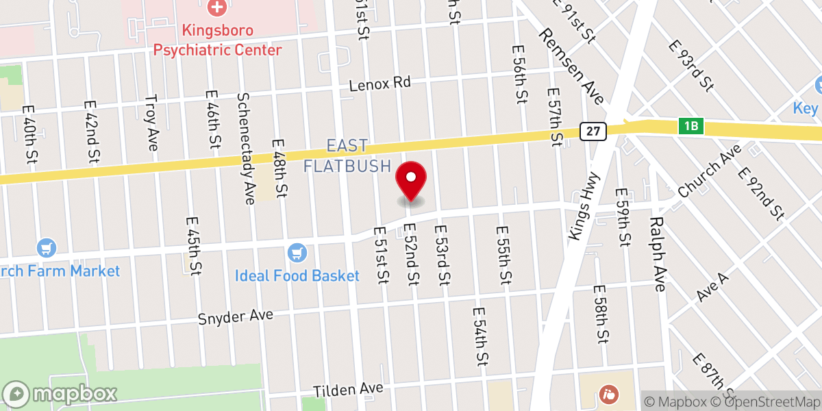 Map showing location of Faith Christian Fellowship Church