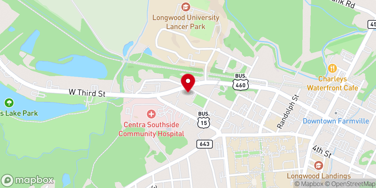 Map showing location of St. Theresa Roman Catholic Church