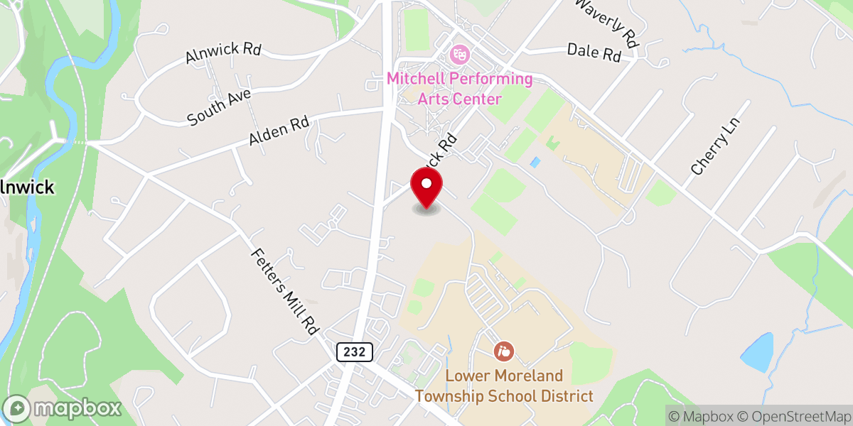 Map showing location of Philadelphia New Church