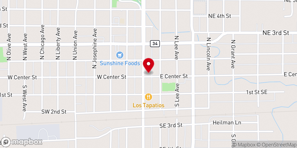 Map showing location of First Nation Church and Ministry
