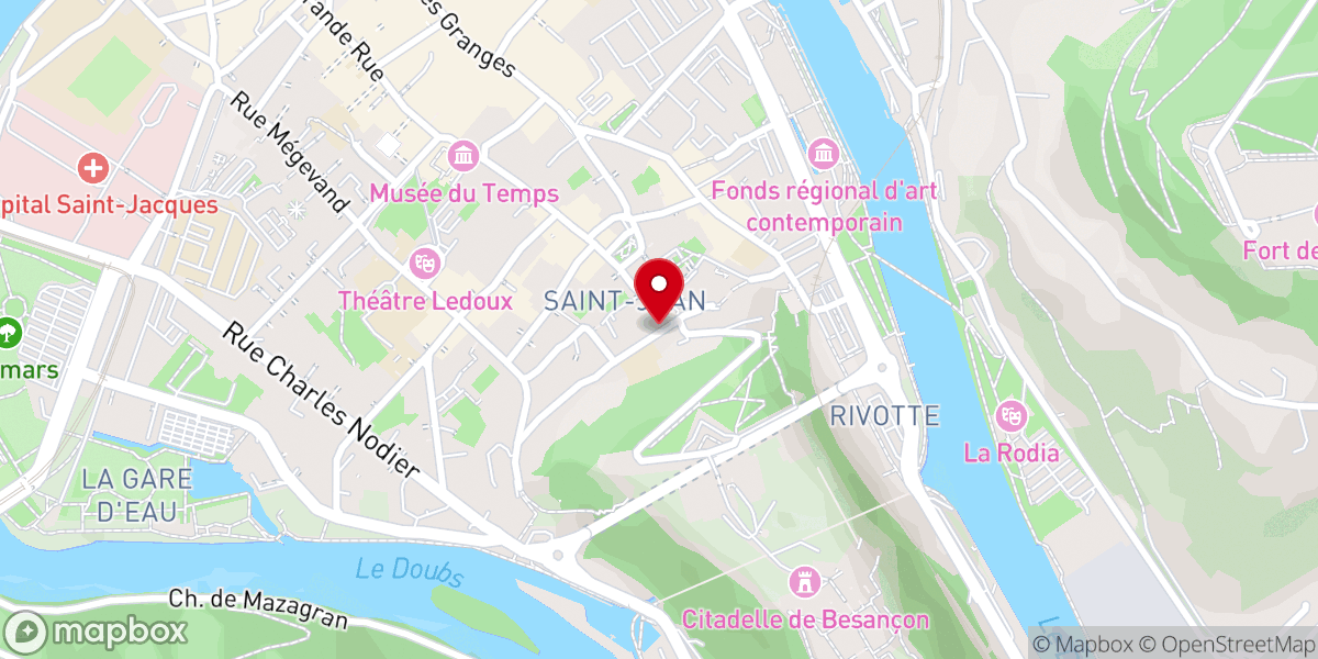 Map showing location of Horloge astronomique de la Cathédrale Saint-Jean