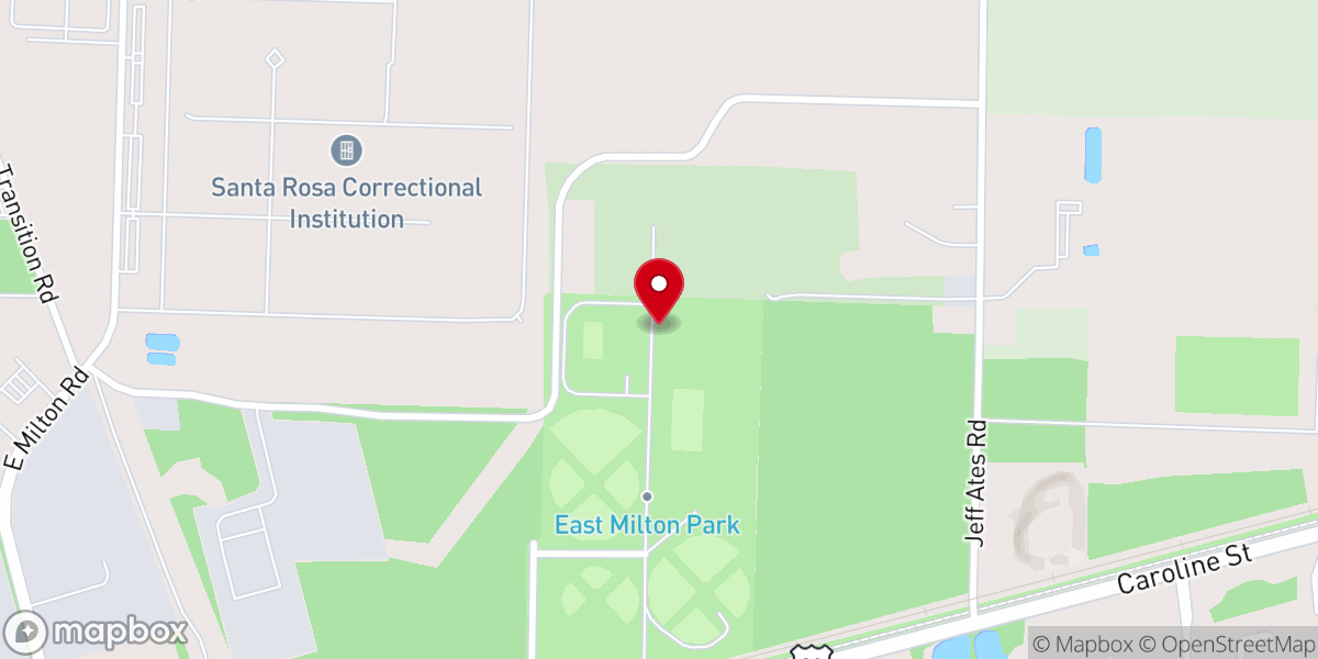 Map showing location of Santa Rosa County Fair Association