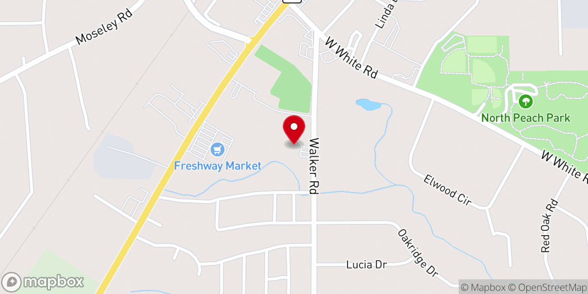 Map showing location of Jabez Ministries