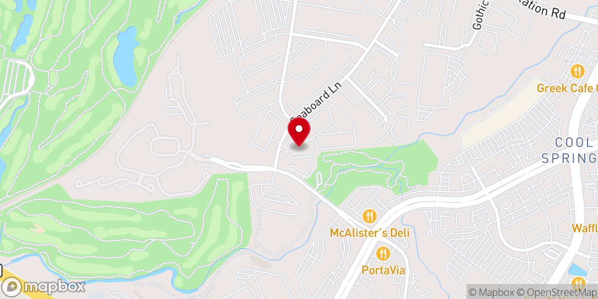 Map showing location of Christiana Presbyterian Church