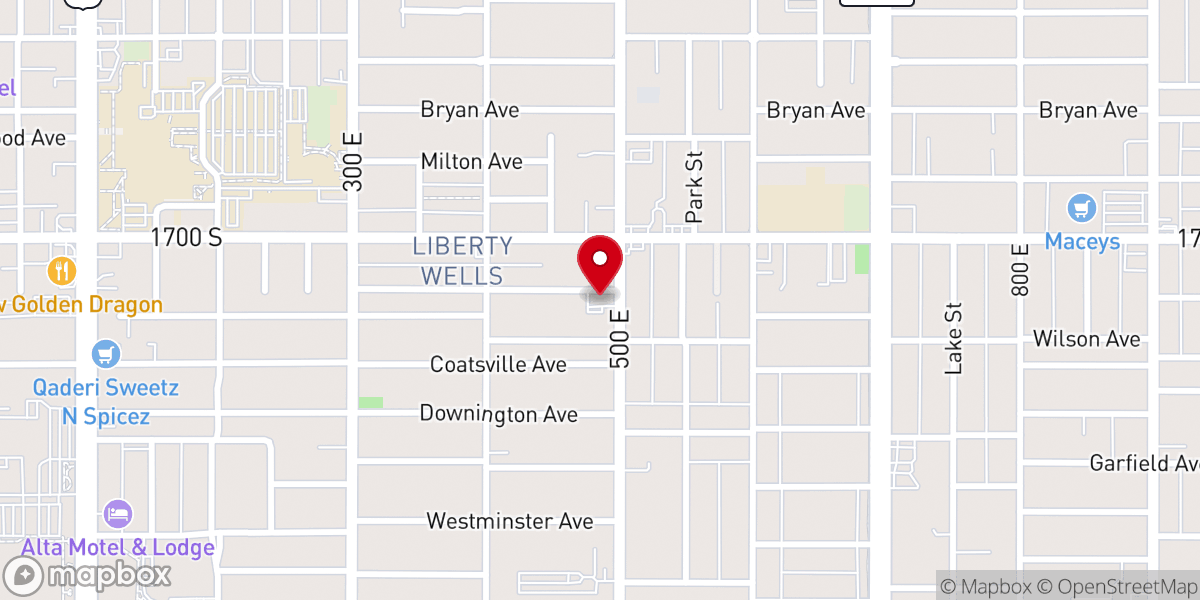 Map showing location of Centenary United Methodist Church