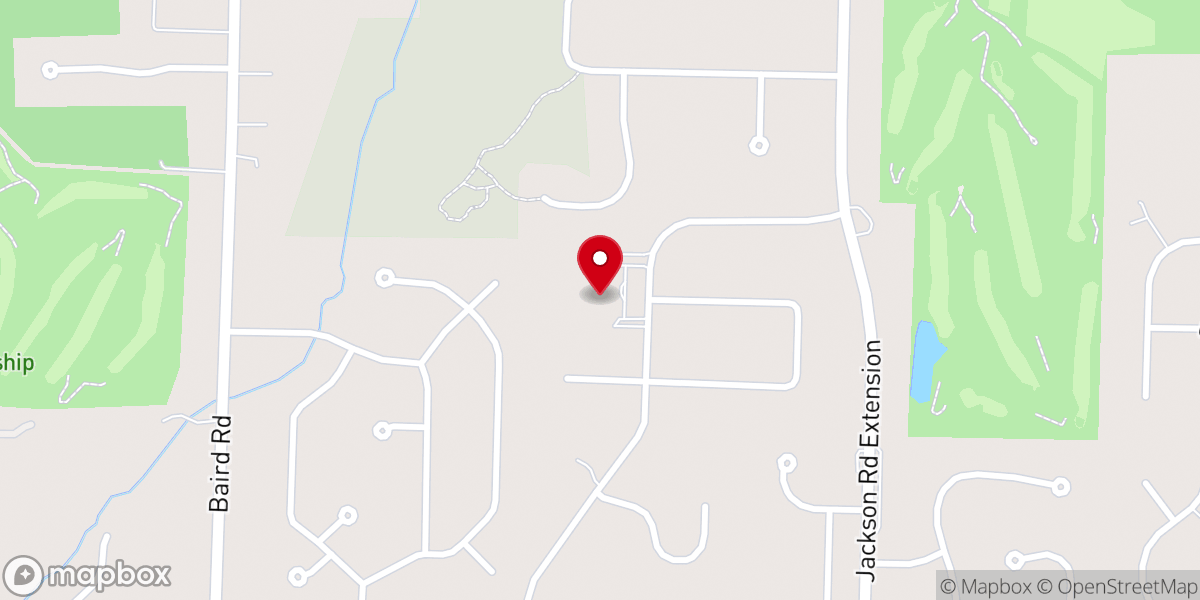 Map showing location of Penfield Presbyterian Church
