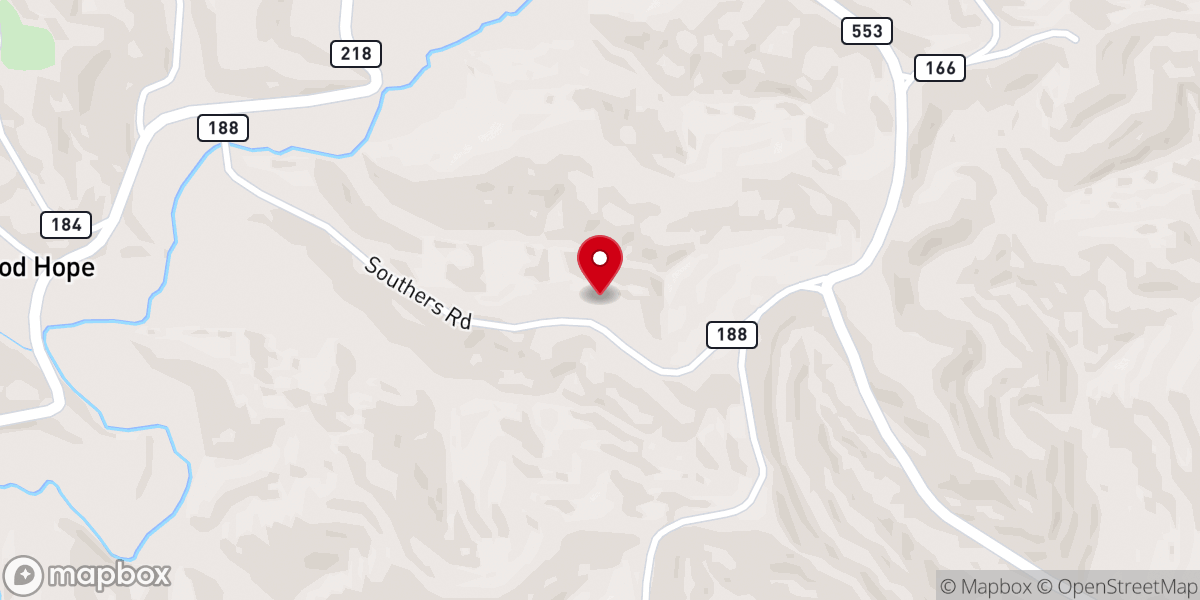 Map showing location of Wilma Chapel