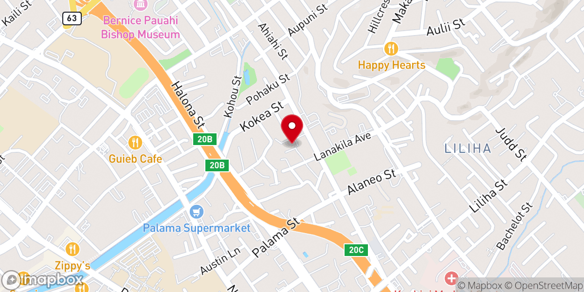 Map showing location of Calvary Assembly of God