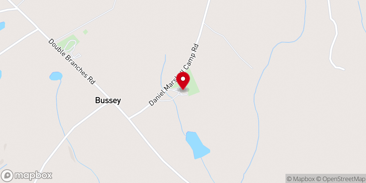 Map showing location of Double Branches Baptist Church - Lincolnton, GA