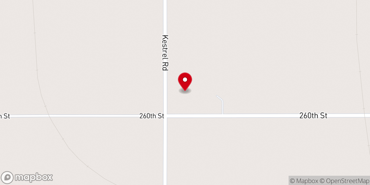 Map showing location of Mennonite Church