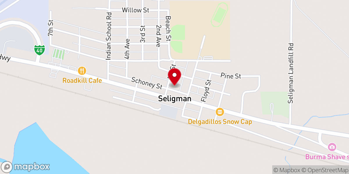 Map showing location of St. Francis Roman Catholic Church