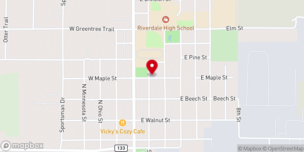 Map showing location of Christ Gospel Church