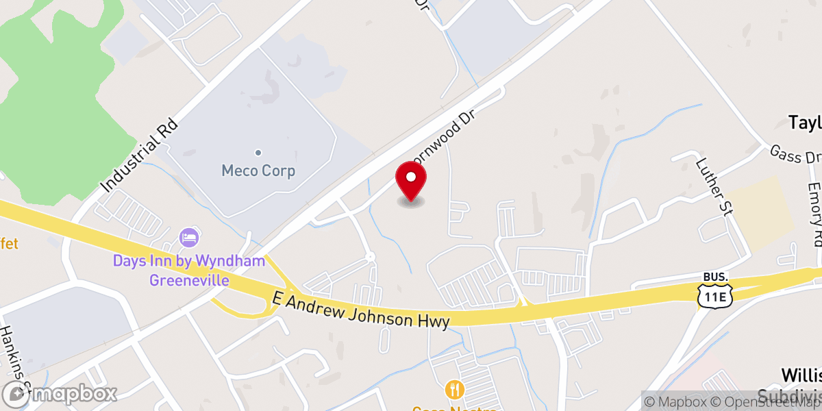 Map showing location of Freedom Baptist Church