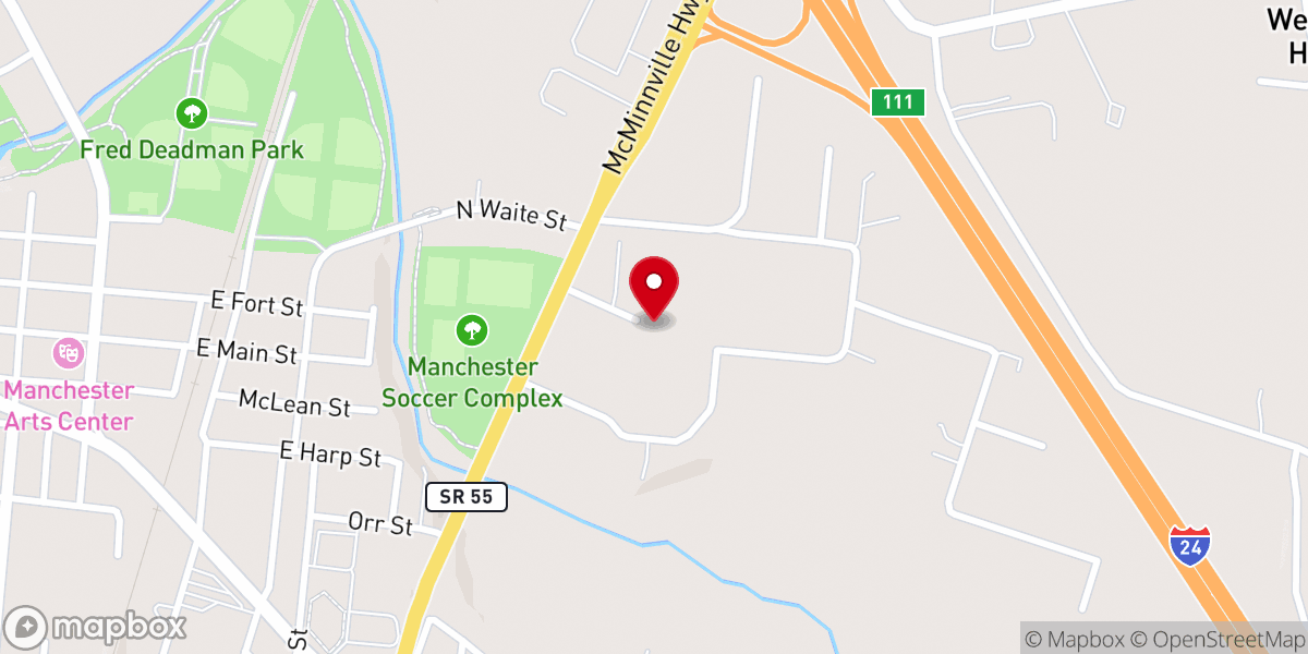 Map showing location of St Bedes Episcopal Church