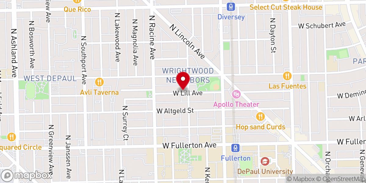 Map showing location of New Life Lincoln Park