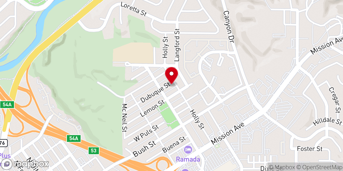 Map showing location of Shiloh Church of God In Christ
