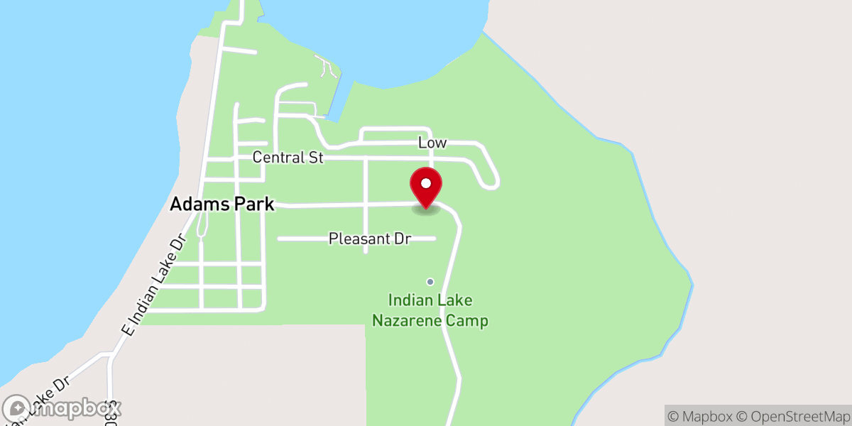Map showing location of C. Neil Strait Nazarene Tabernacle
