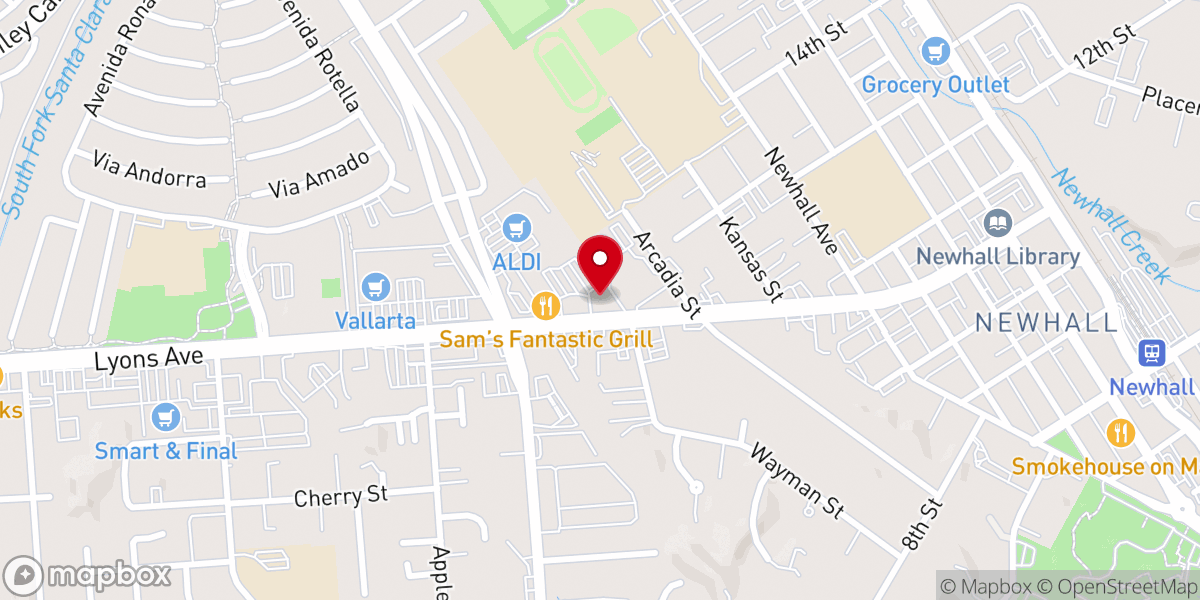 Map showing location of Our Lady of Perpetual Help