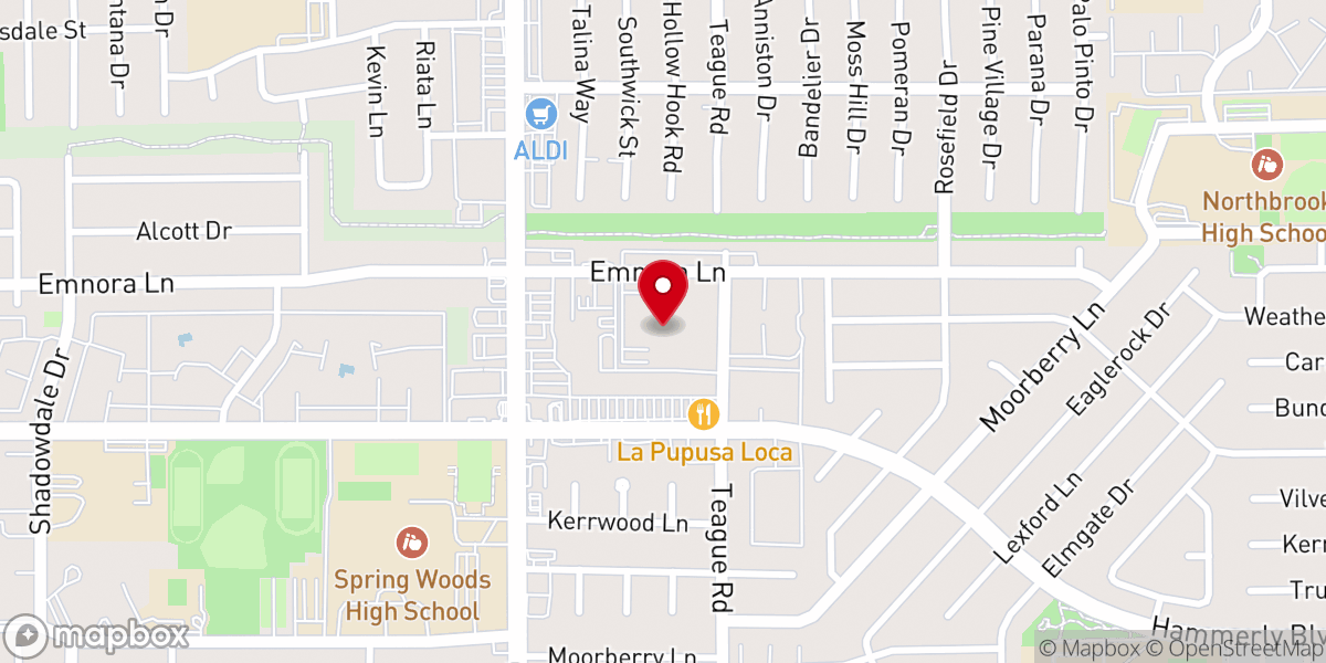 Map showing location of New Day Church - West Houston