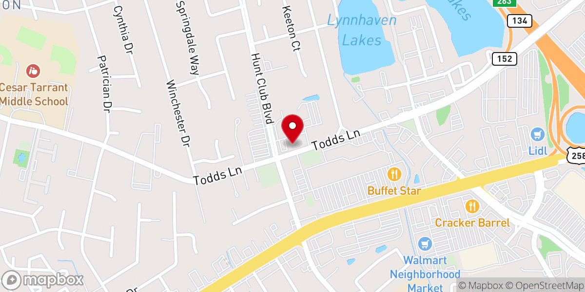 Map showing location of Bethel Temple Church Assemblies of God