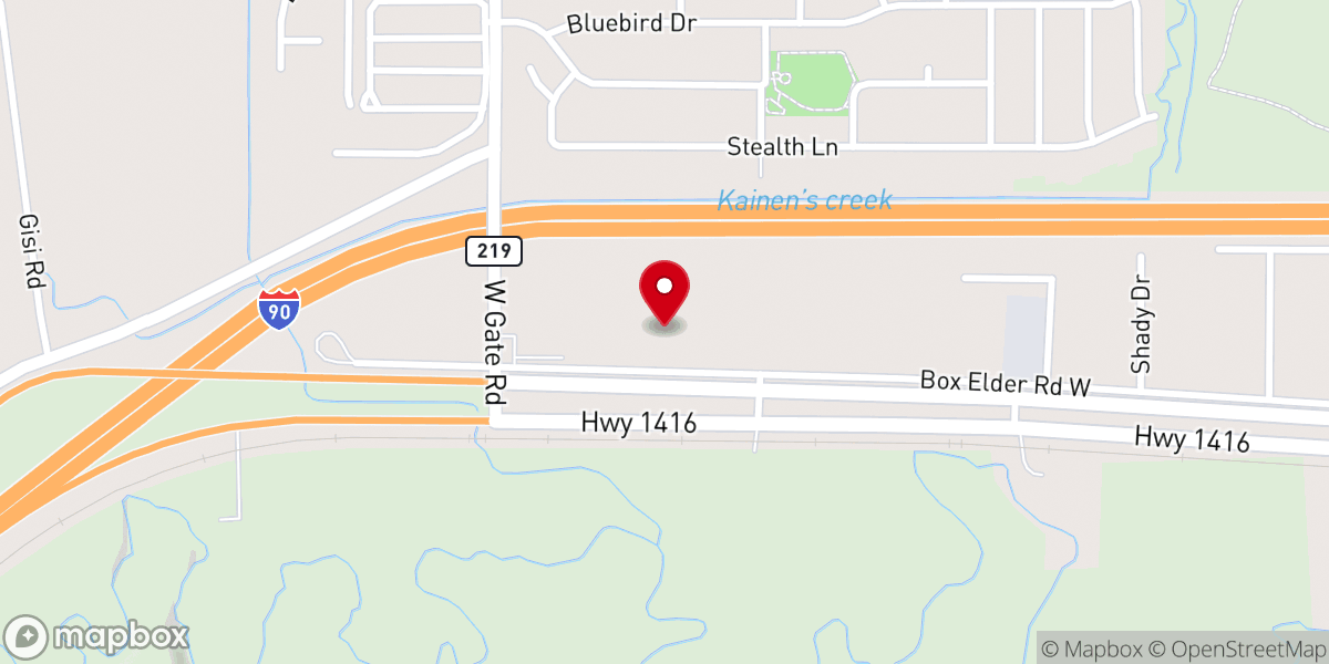 Map showing location of Harvest Time Free Will Baptist