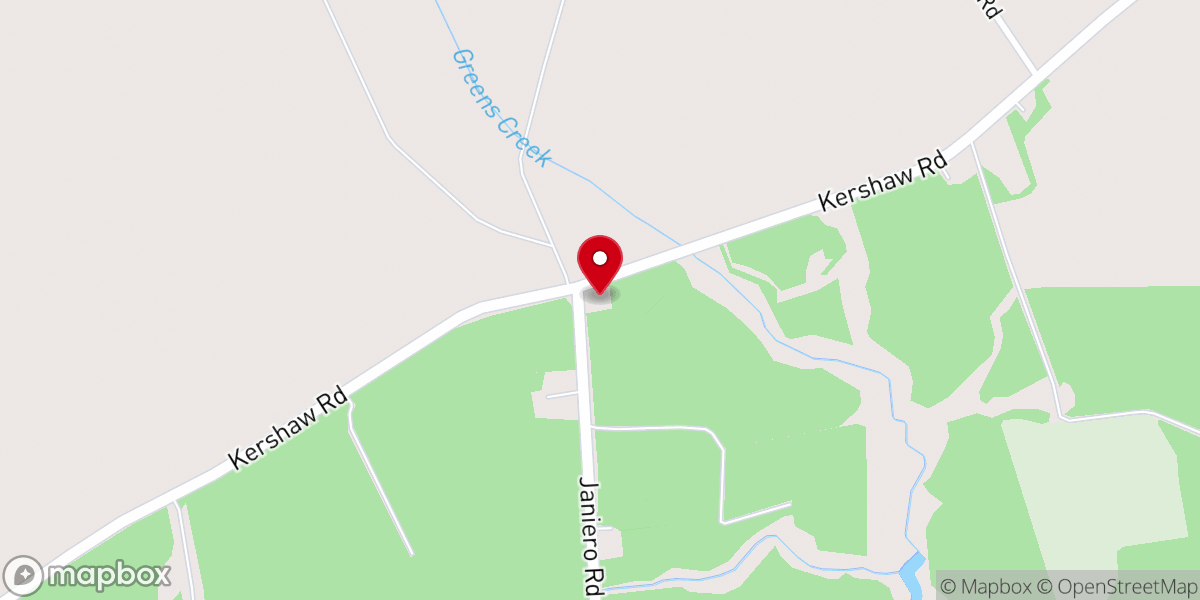 Map showing location of Holt's Chapel A.M.E Zion Church