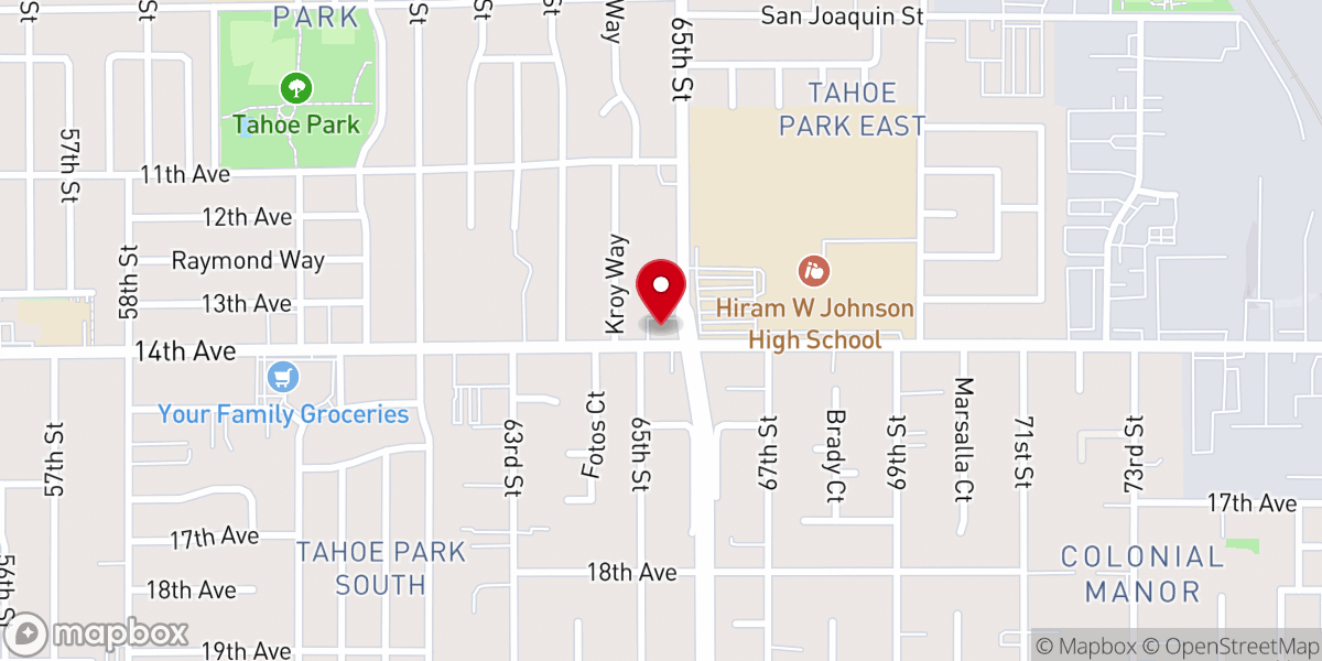 Map showing location of St. Philip Byzantine Catholic Church
