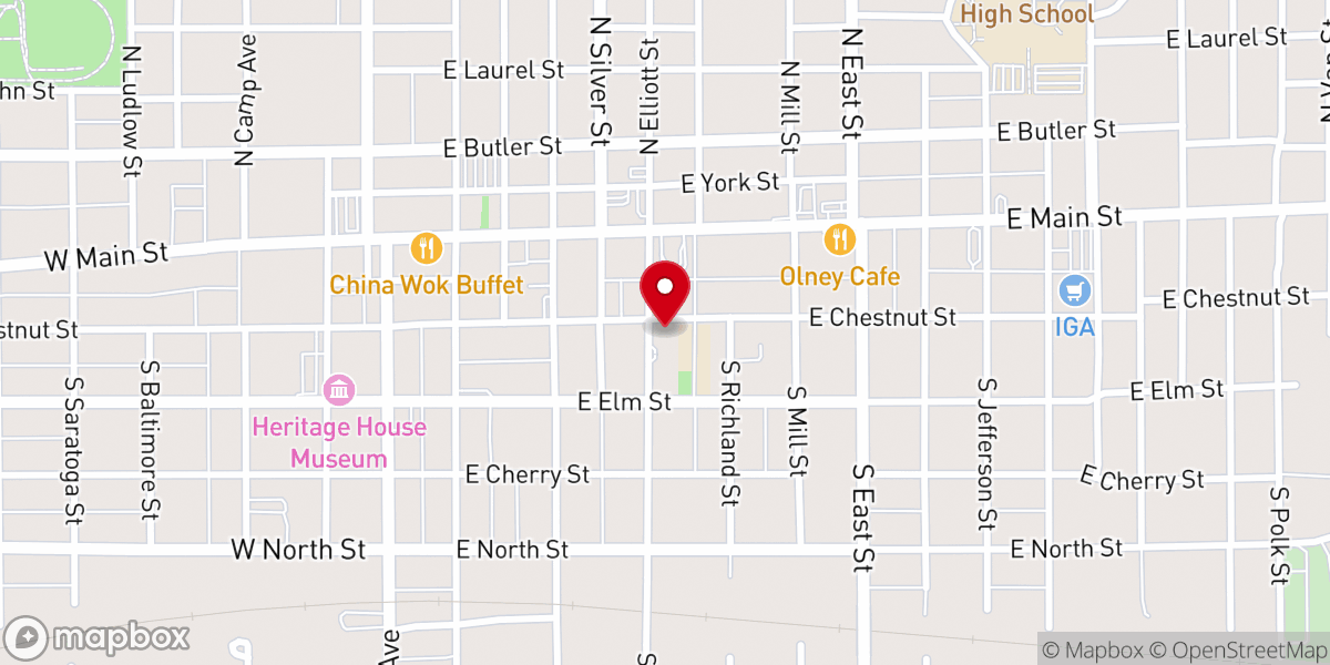 Map showing location of St Joseph's Catholic Church
