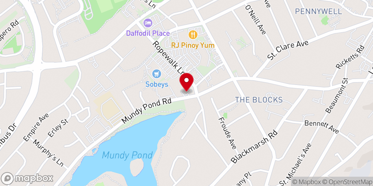 Map showing location of H. G. R. Mews Memorial