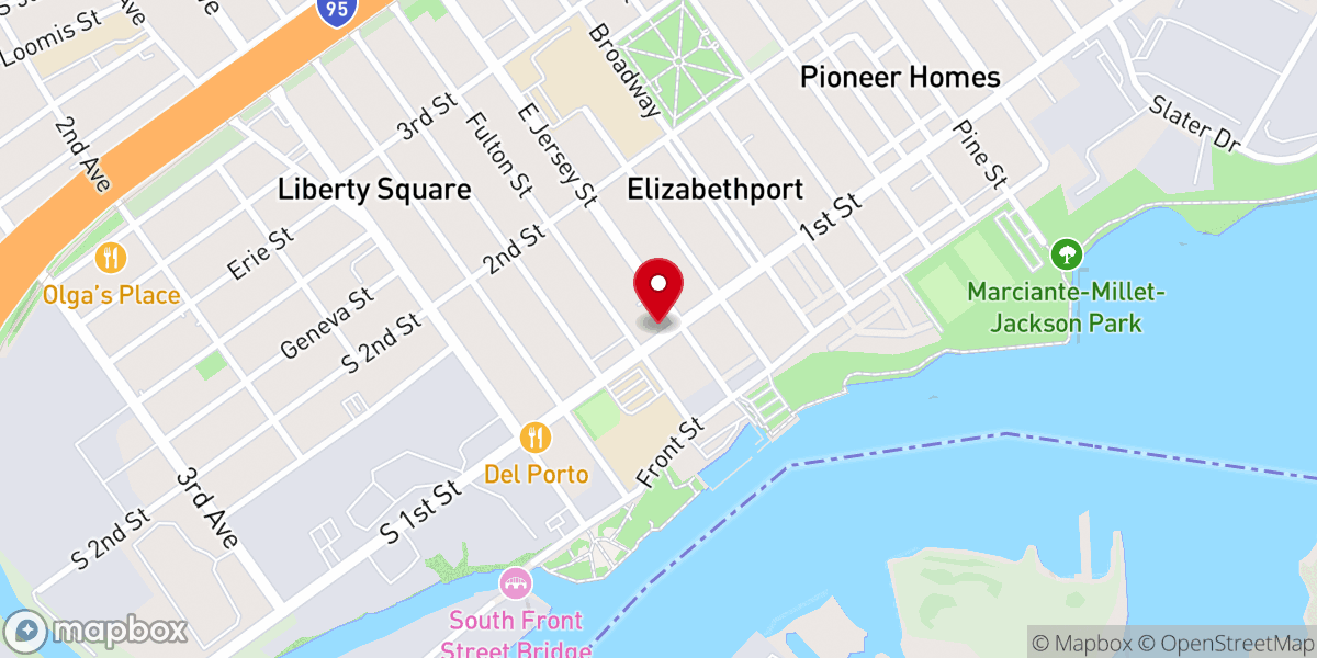 Map showing location of Glorious Hope Baptist Church